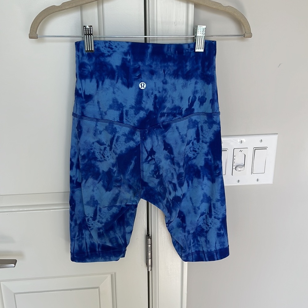 lululemon align space dye biker shorts, size 4, like new